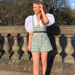 ***NEW*** Green tweed romper. Super chic and perfect for Spring 🌻🌸🌷